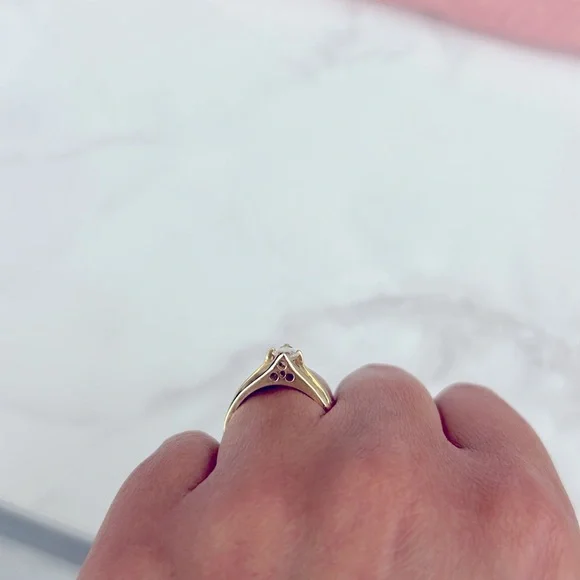 Vintage Engagement Ring & Band - Picture 2 of 9